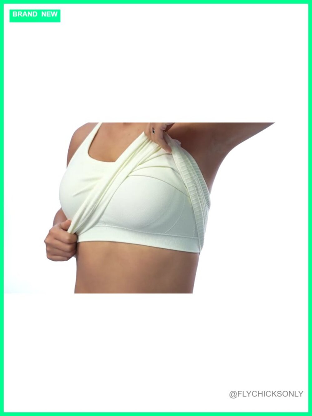 Women's Built-in Bra Crop Top Racerback Ribbed Workout Tank - Picture 5 of 5